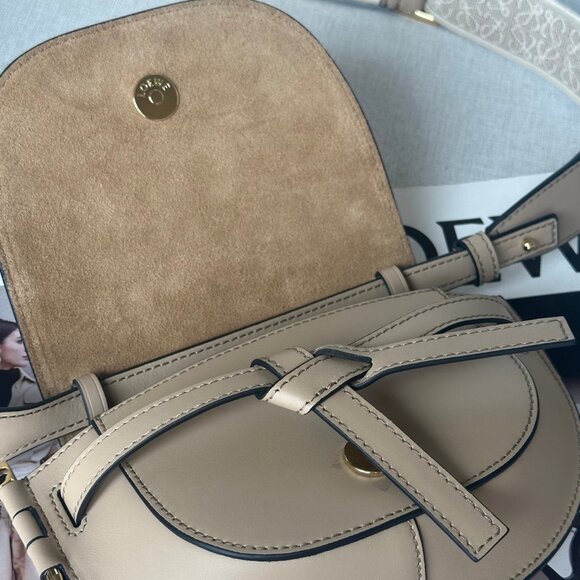 Loewe Gate Dual mini bag in calfskin and jacquard - Picture 8 of 9